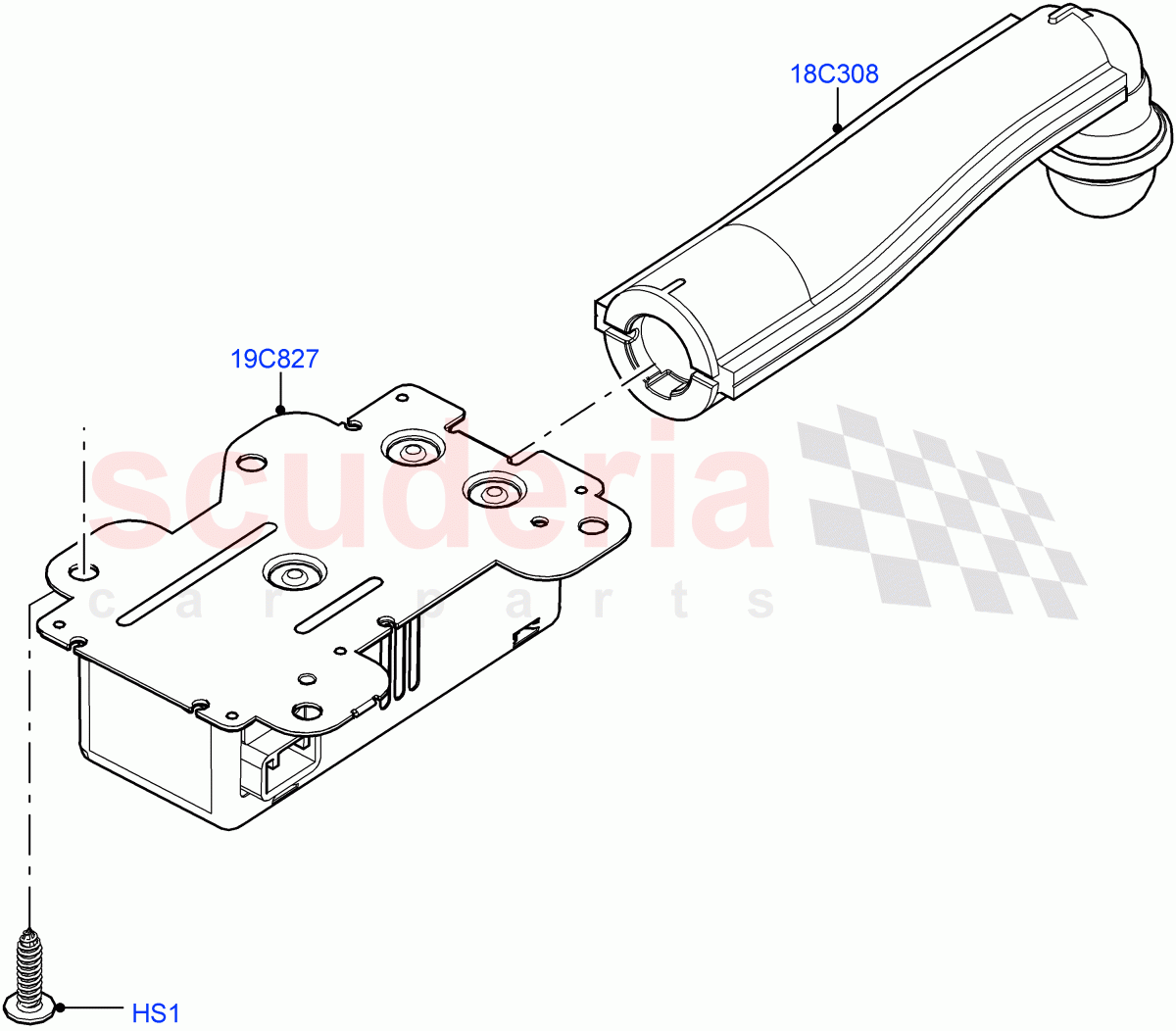Heater/Air Cond.External Components (Ioniser, Facia) (Air Purge Inistin+Pthgn PM 2.5/C02, Air Purge Ionisation / PM2.5, Air Purge/Ionisation/PM2.5/CO2) of Land Rover Land Rover Range Rover (2022+) [3.0 I6 Turbo Diesel AJ20D6]