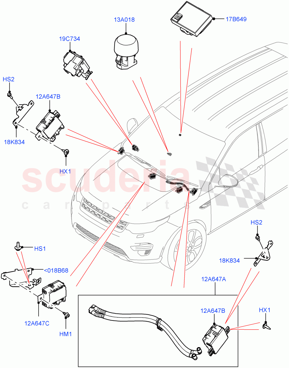 Air Conditioning And Heater Sensors (Halewood (UK)) ((V) FROMMH000001) of Land Rover Land Rover Discovery Sport (2015+) [2.0 Turbo Diesel AJ21D4]