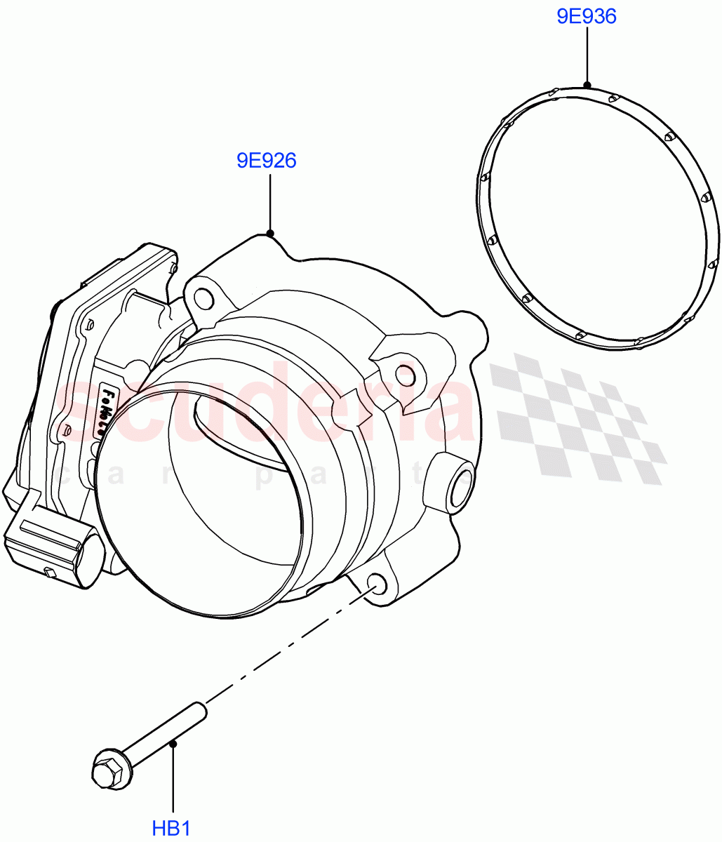 Throttle Housing (4.4L DOHC DITC V8 Diesel) ((V) FROMBA000001) of Land Rover Land Rover Range Rover (2012-2021) [4.4 DOHC Diesel V8 DITC]