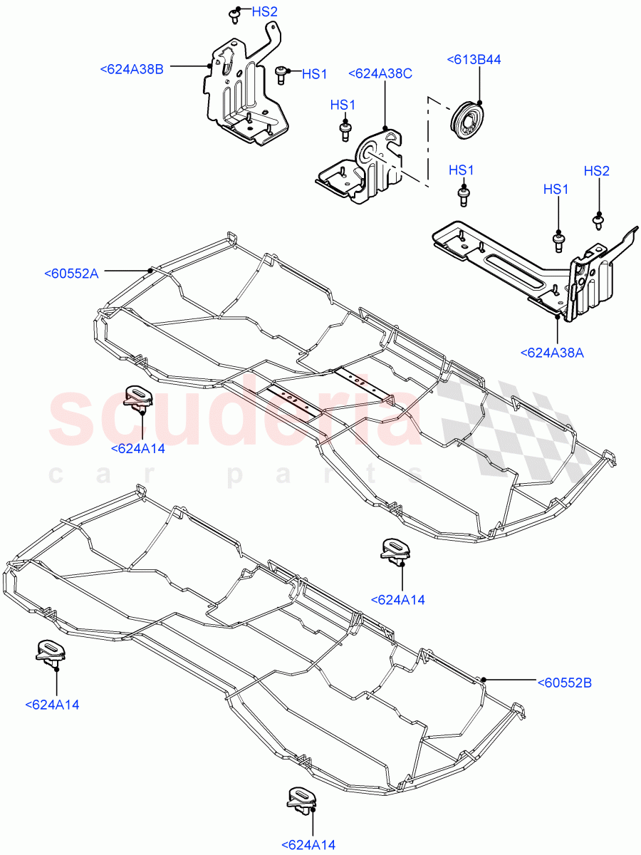 Rear Seat Base (Halewood (UK)) of Land Rover Land Rover Range Rover Evoque (2012-2018) [2.0 Turbo Petrol AJ200P]
