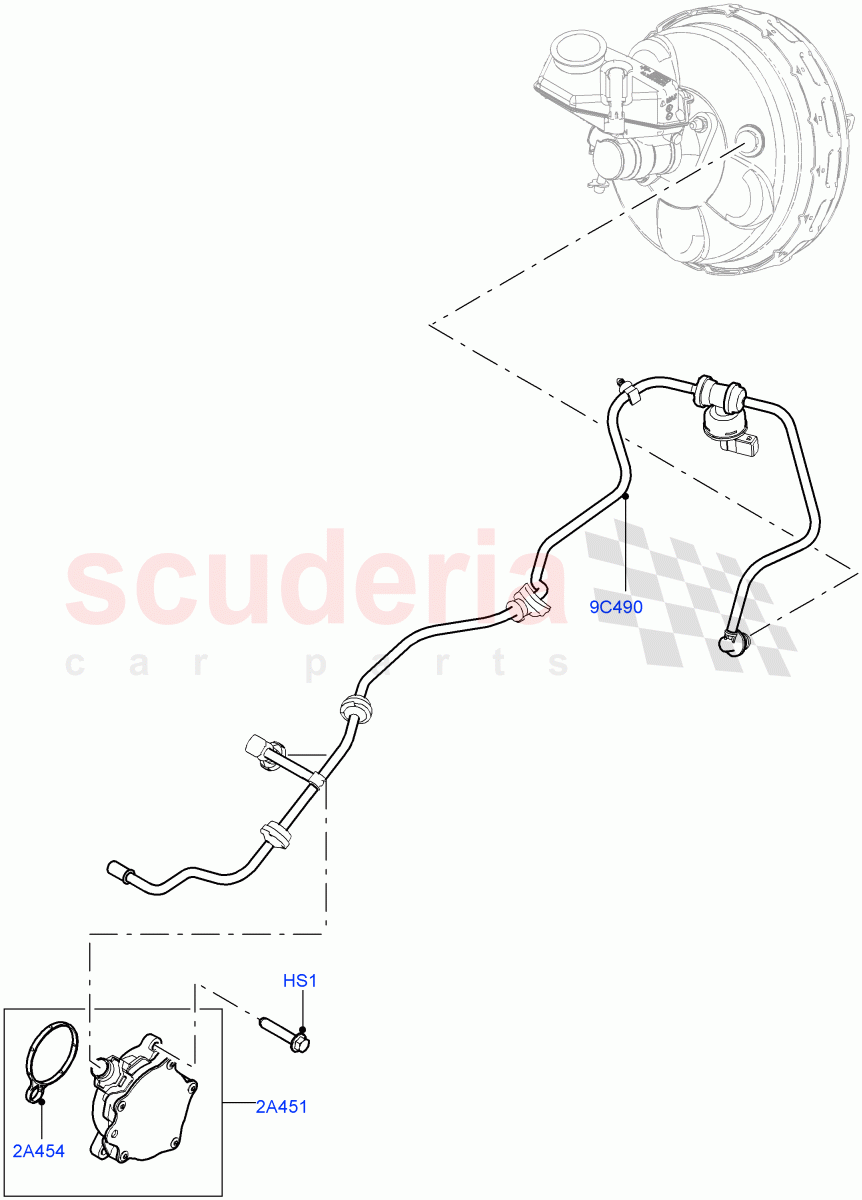 Vacuum Control And Air Injection (2.0L 16V TIVCT T/C 240PS Petrol, Itatiaia (Brazil)) ((V) FROMGT000001) of Land Rover Land Rover Range Rover Evoque (2012-2018) [2.0 Turbo Petrol GTDI]