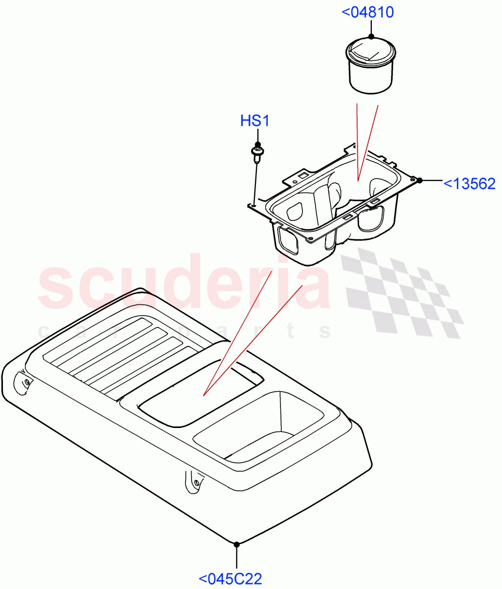 Console - Floor (Less Floor Mounted Console) of Land Rover Land Rover Defender (2020+) [5.0 OHC SGDI SC V8 Petrol]