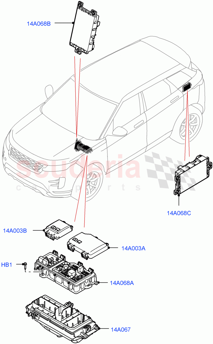 Fuses, Holders And Circuit Breakers (Passenger Compartment) (Changsu (China)) of Land Rover Land Rover Range Rover Evoque (2019+) [2.0 Turbo Diesel]