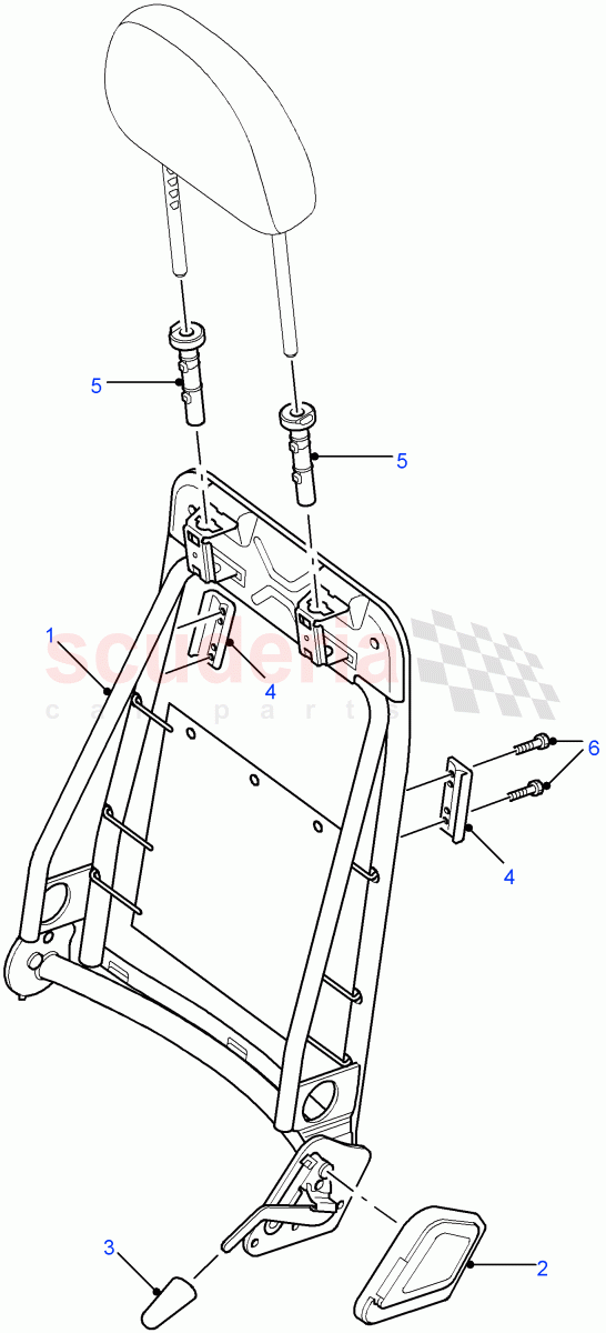 Front Seat Back ((V) FROM7A000001) of Land Rover Land Rover Defender (2007-2016)