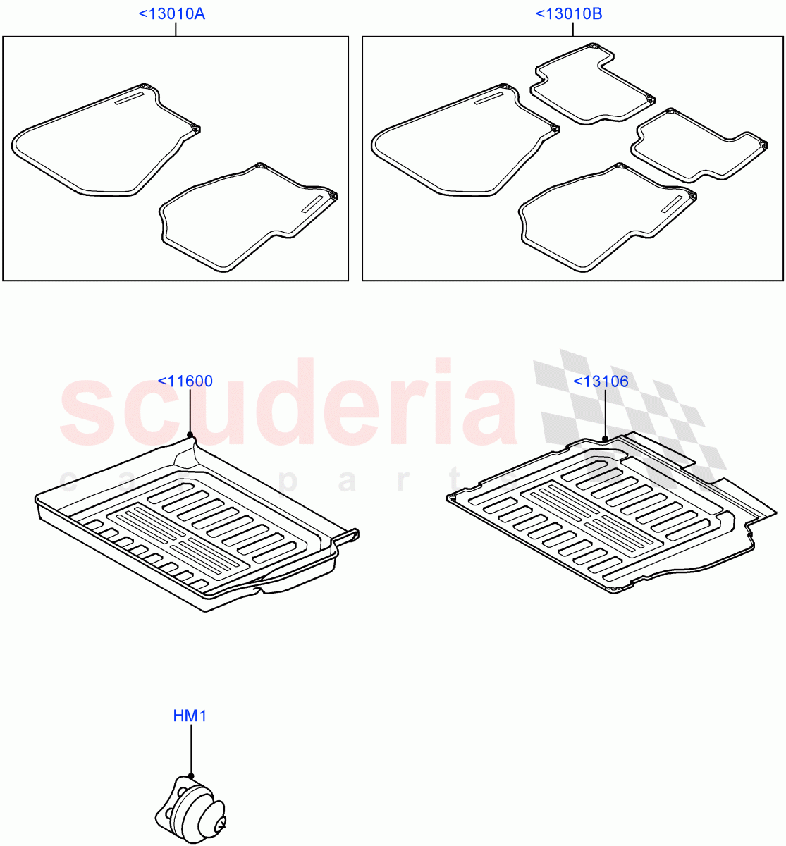 Interior Dress Up (Floor Mats, Accessory) ((V) FROMAA000001) of Land Rover Land Rover Range Rover Sport (2010-2013) [5.0 OHC SGDI NA V8 Petrol]