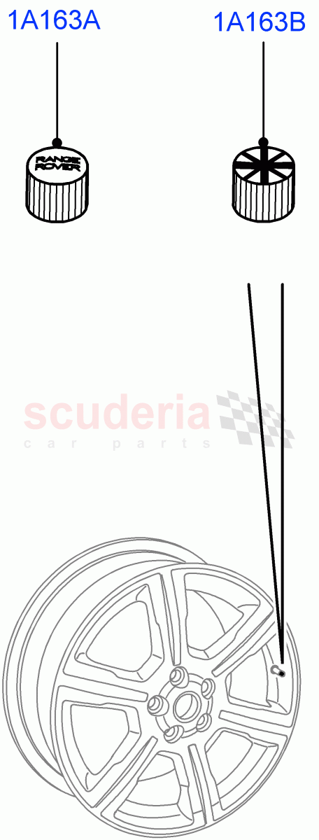 Wheel Ornamentation (Itatiaia (Brazil)) of Land Rover Land Rover Range Rover Evoque (2019+) [2.0 Turbo Diesel]