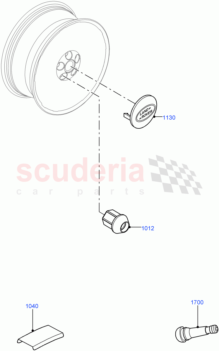 Wheels (Additional Equipment) (Changsu (China)) ((V) FROMEG000001) of Land Rover Land Rover Range Rover Evoque (2012-2018) [2.2 Single Turbo Diesel]