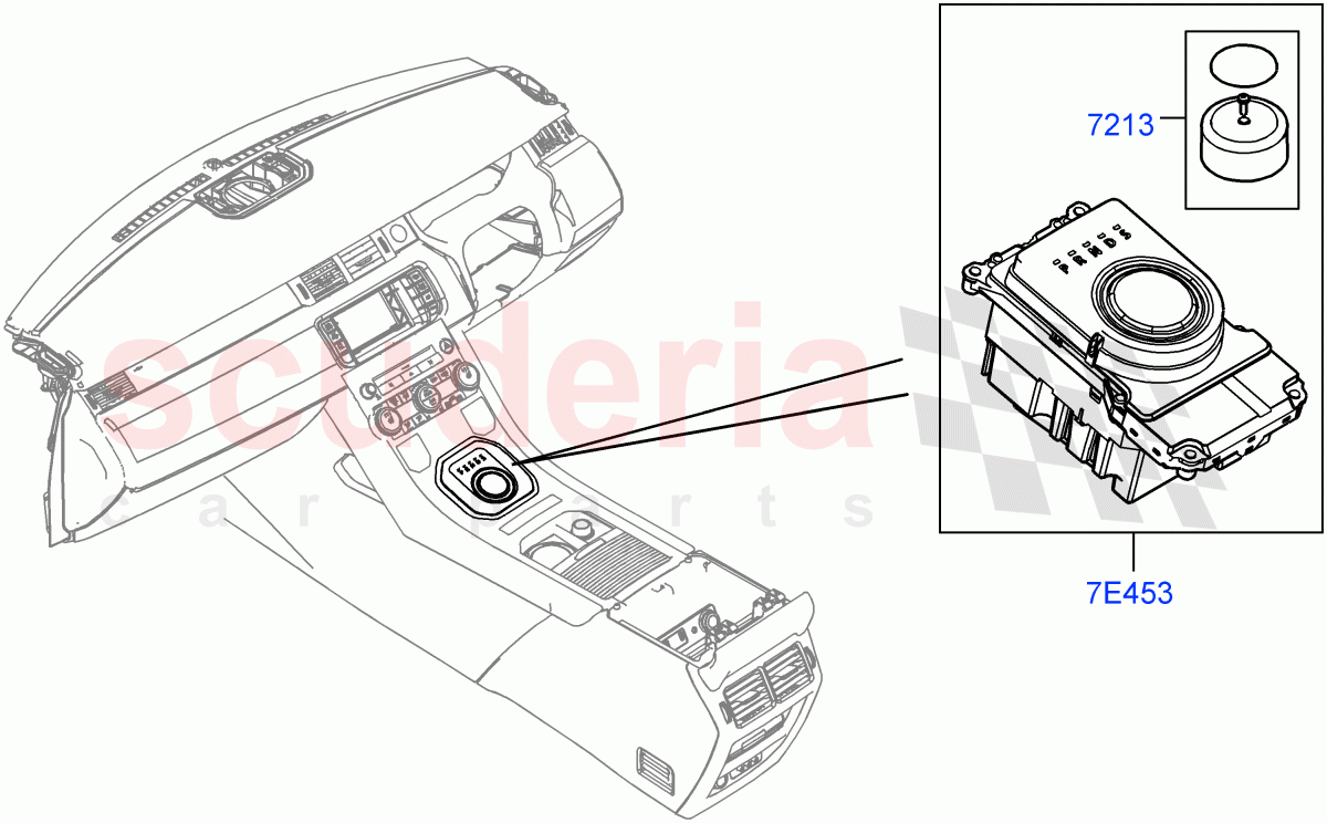 Gear Change-Automatic Transmission (Floor Console) (9 Speed Auto AWD, Changsu (China)) ((V) FROMEG000001) of Land Rover Land Rover Range Rover Evoque (2012-2018) [2.0 Turbo Petrol GTDI]