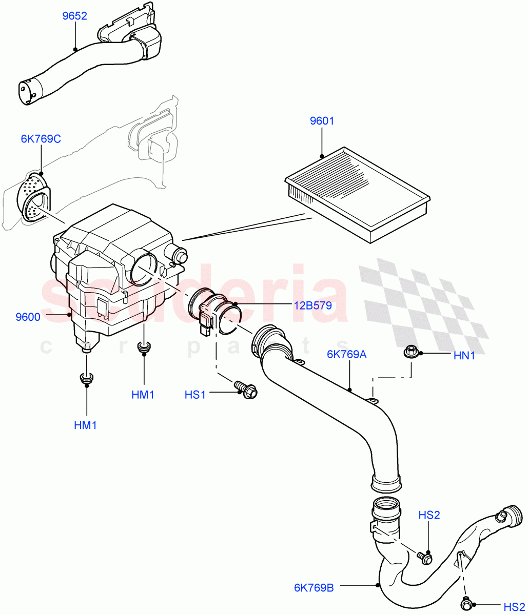 Air Cleaner (Lion Diesel 2.7 V6 (140KW)) ((V) FROMAA000001) of Land Rover Land Rover Discovery 4 (2010-2016) [2.7 Diesel V6]