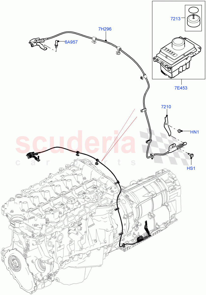 Gear Change-Automatic Transmission (3.0L AJ20P6 Petrol High, 8 Speed Auto Trans ZF 8HP76) ((V) FROMKA000001) of Land Rover Land Rover Range Rover (2012-2021) [5.0 OHC SGDI NA V8 Petrol]