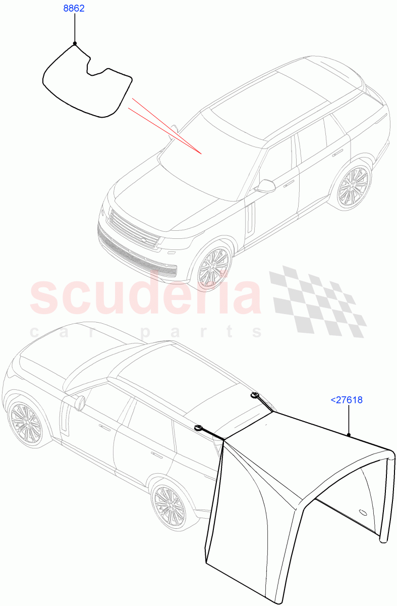 Touring Accessories of Land Rover Land Rover Range Rover (2022+) [4.4 V8 Turbo Petrol NC10]