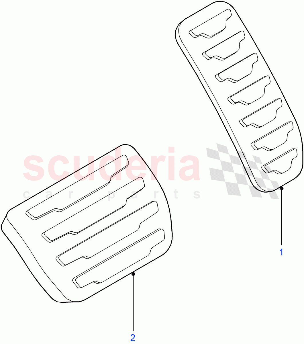 Pedal Covers of Land Rover Land Rover Defender (2007-2016)