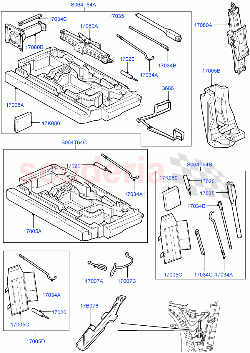 Tools ((V) FROMAA000001) of Land Rover Land Rover Discovery 4 (2010-2016) [3.0 DOHC GDI SC V6 Petrol]