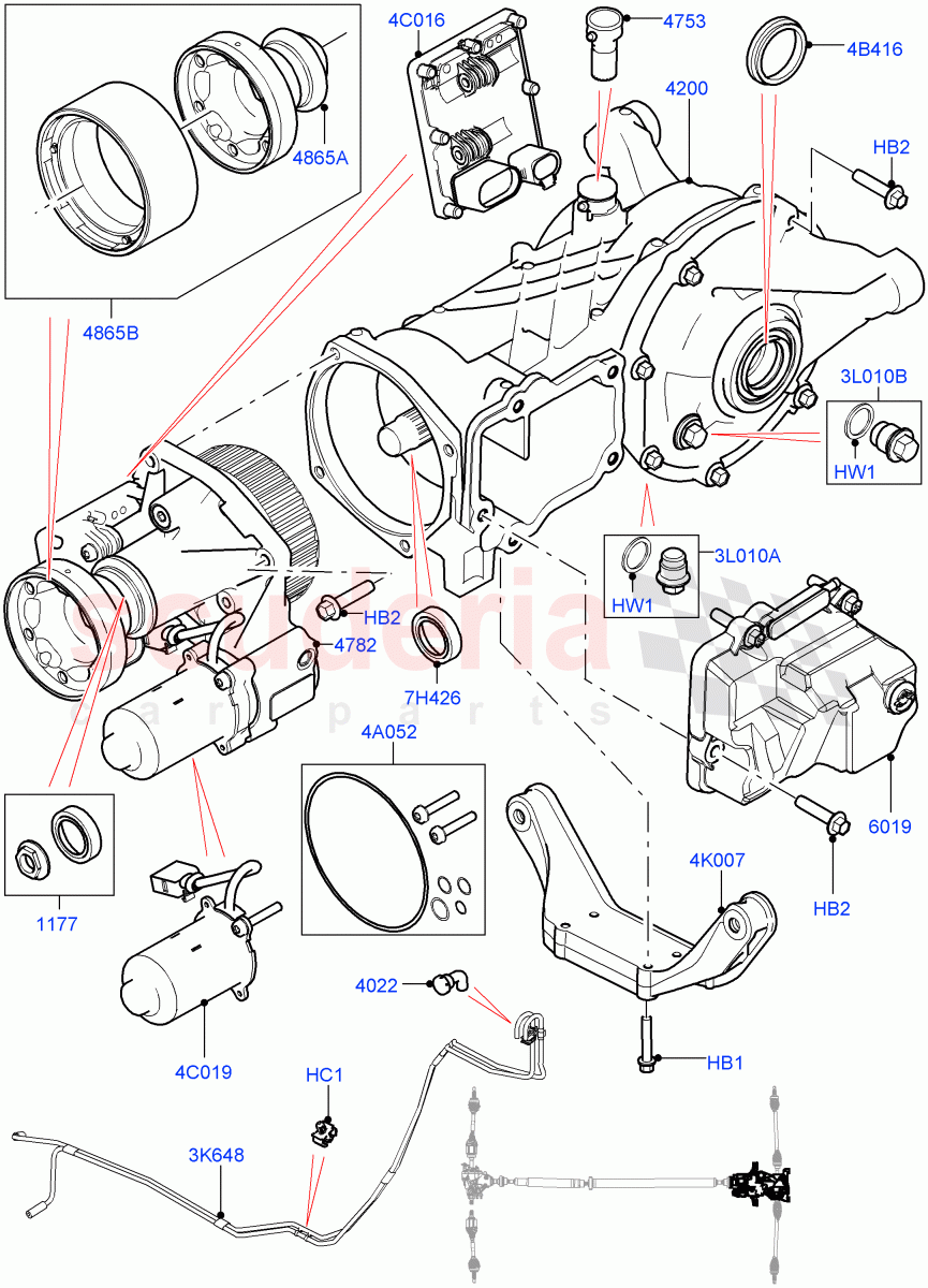 Rear Axle (Changsu (China), Efficient Driveline) ((V) FROMFG000001, (V) TOKG446856) of Land Rover Land Rover Discovery Sport (2015+) [2.0 Turbo Petrol GTDI]