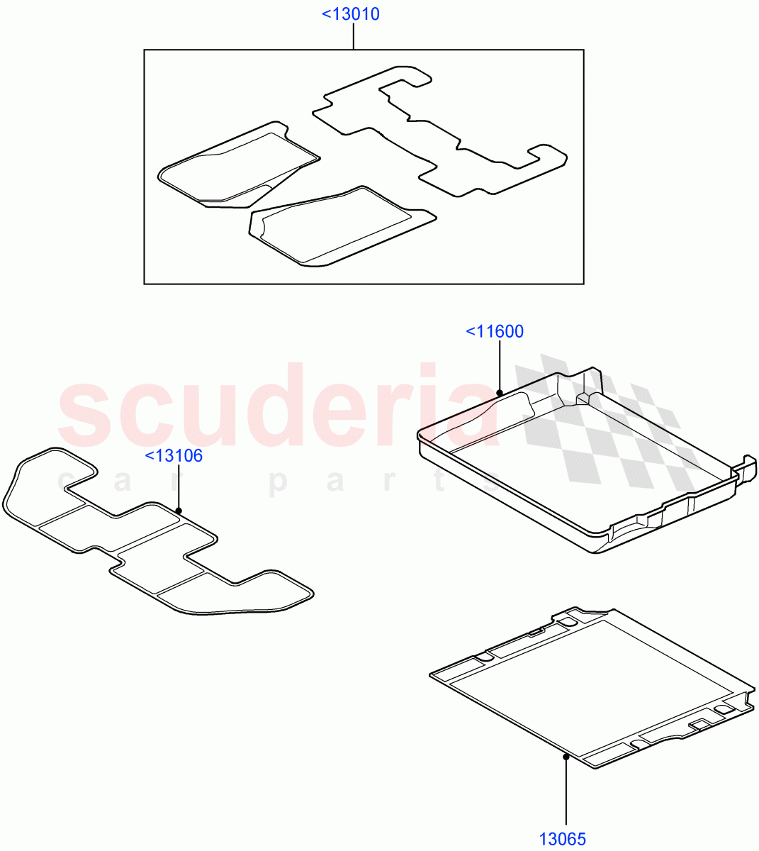 Interior Dress Up (Accessory, Floor Mats) ((V) FROMAA000001) of Land Rover Land Rover Discovery 4 (2010-2016) [2.7 Diesel V6]