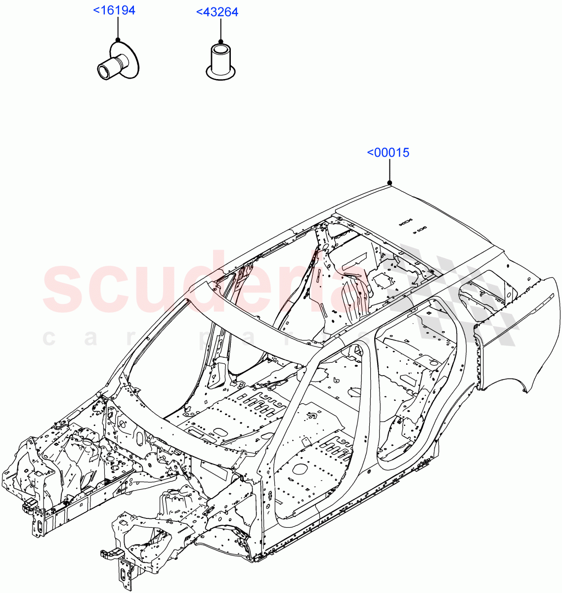 Bodyshell (Long Wheelbase) of Land Rover Land Rover Range Rover (2022+) [3.0 I6 Turbo Diesel AJ20D6]