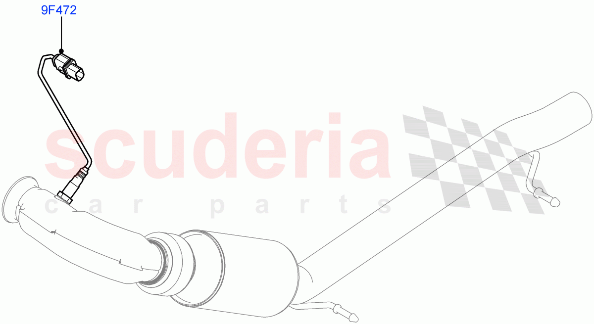 Exhaust System (Exhaust System Sensors) (2.2L CR DI 16V Diesel, Euro Stage 4 Emissions) of Land Rover Land Rover Discovery Sport (2015+) [2.2 Single Turbo Diesel]