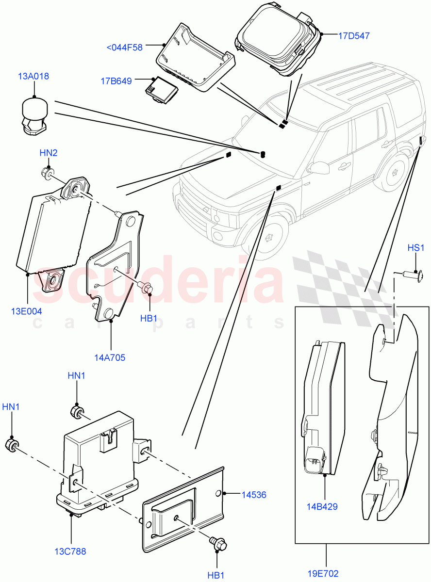 Vehicle Modules And Sensors ((V) FROMEA000001) of Land Rover Land Rover Discovery 4 (2010-2016) [3.0 DOHC GDI SC V6 Petrol]
