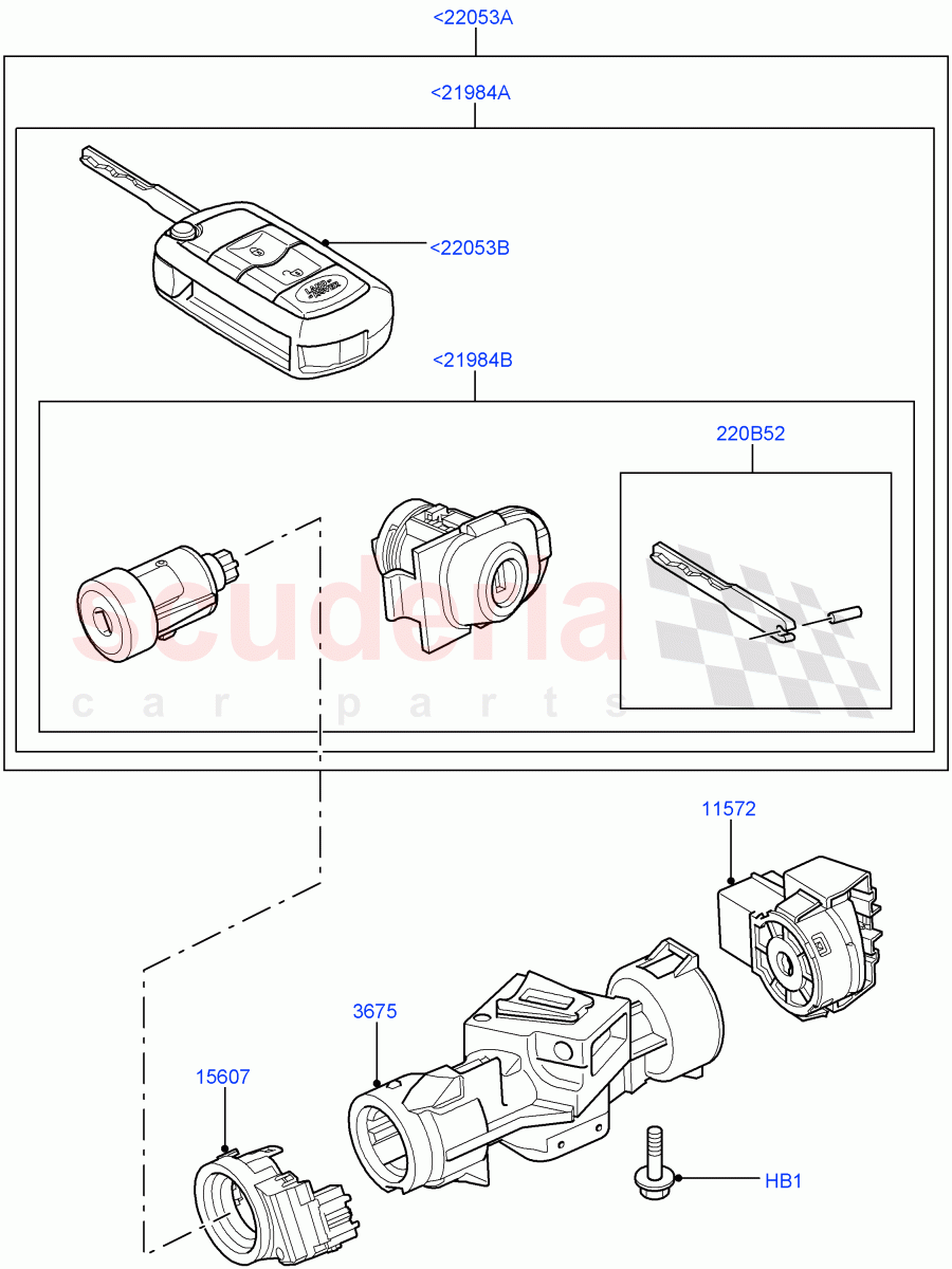Vehicle Lock Sets And Repair Kits ((V) TO9A999999) of Land Rover Land Rover Range Rover Sport (2005-2009) [4.2 Petrol V8 Supercharged]