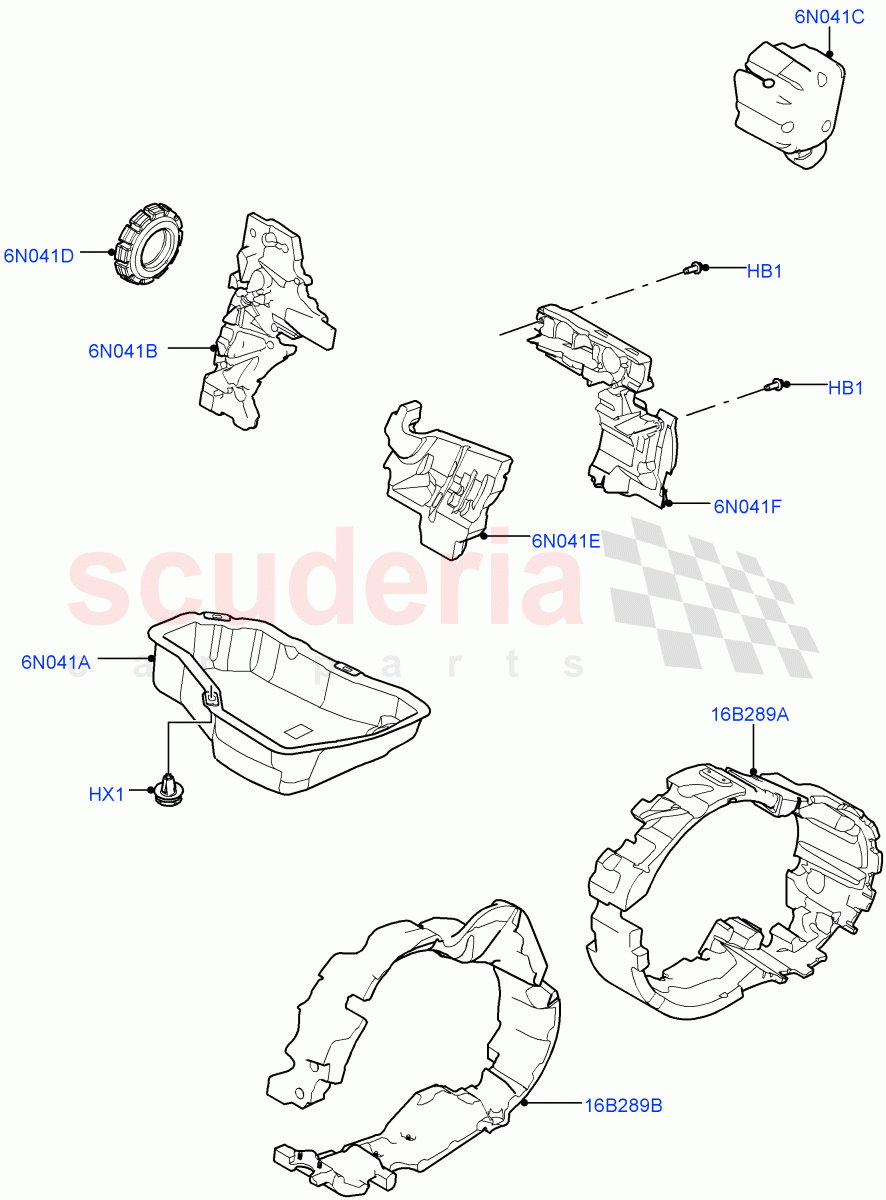 Insulators - Front (Engine) (Halewood (UK)) ((V) TOKH999999) of Land Rover Land Rover Discovery Sport (2015+) [2.2 Single Turbo Diesel]