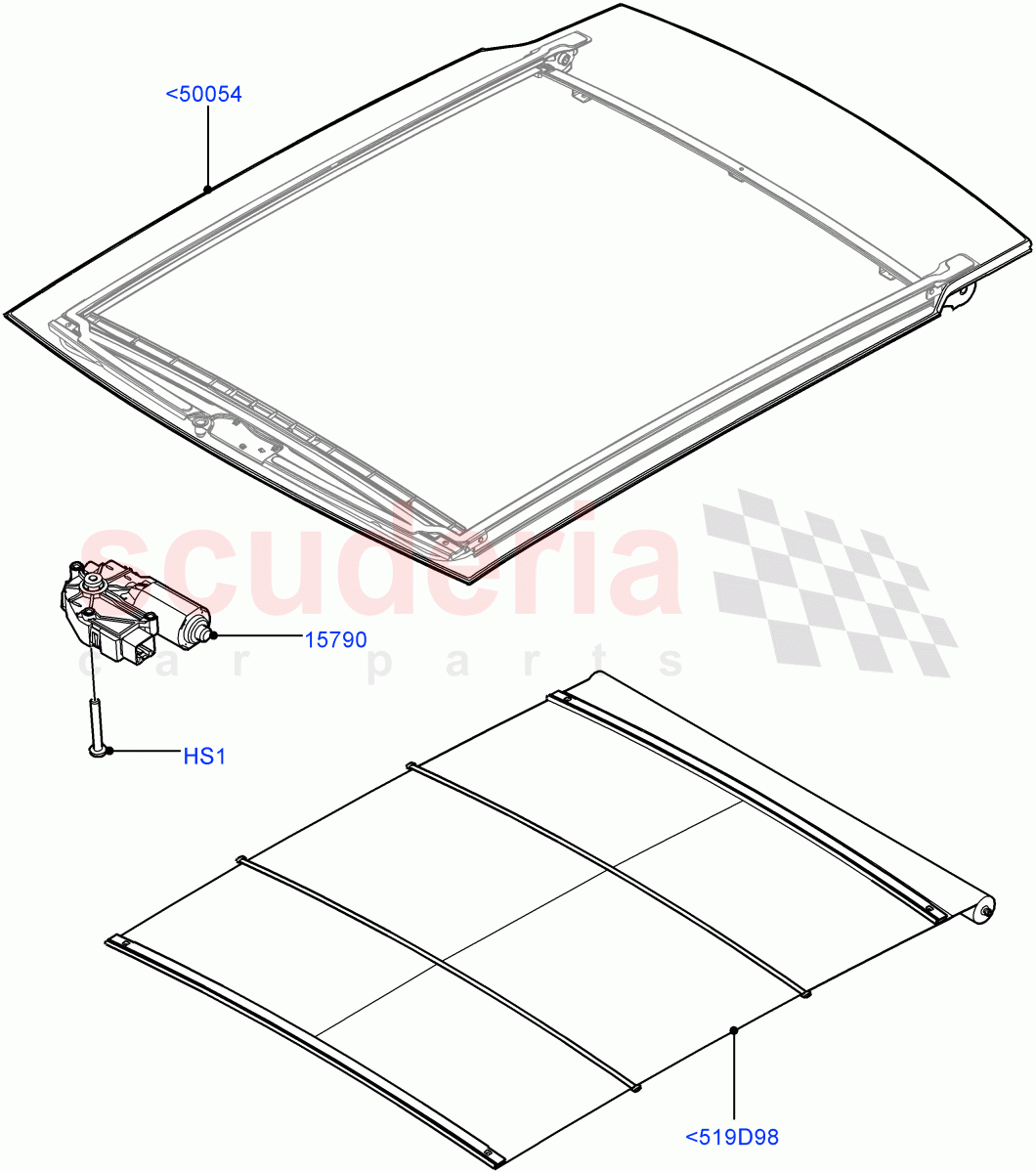 Panoramic Glass Roof (With Roof Conversion-Panorama Roof, Itatiaia (Brazil)) ((V) FROMGT000001) of Land Rover Land Rover Range Rover Evoque (2012-2018) [2.0 Turbo Petrol GTDI]