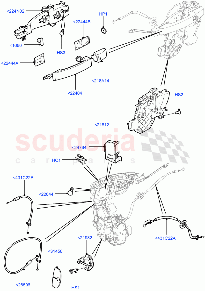 Front Door Lock Controls ((V) FROMAA000001) of Land Rover Land Rover Discovery 4 (2010-2016) [3.0 Diesel 24V DOHC TC]
