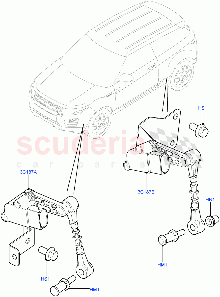 Automatic Headlamp Levelling System (Changsu (China)) ((V) FROMEG000001) of Land Rover Land Rover Range Rover Evoque (2012-2018) [2.0 Turbo Diesel]