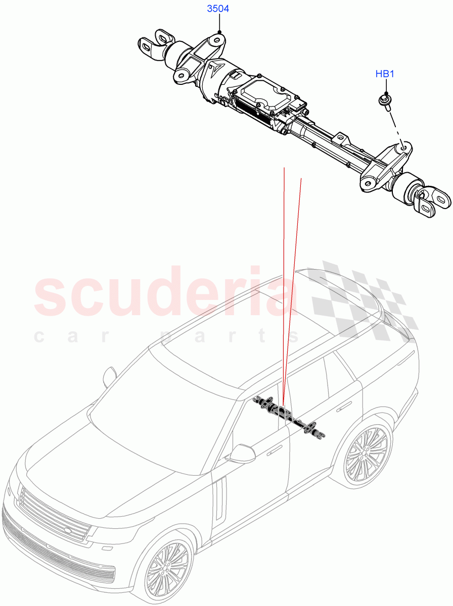 Steering Gear (Rear) of Land Rover Land Rover Range Rover (2022+) [4.4 V8 Turbo Petrol NC10]