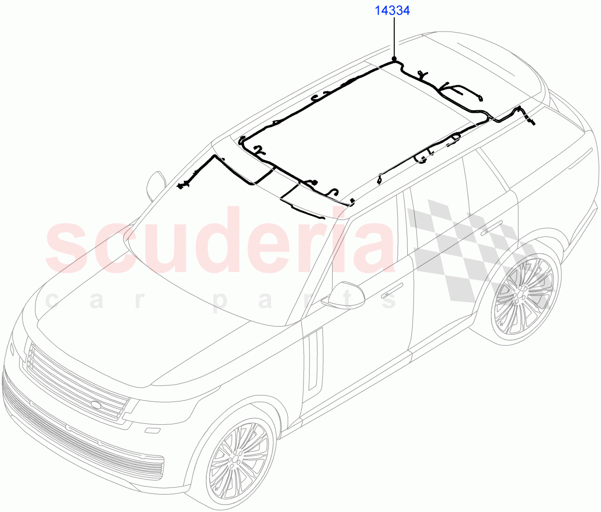 Electrical Wiring - Body And Rear (Roof) of Land Rover Land Rover Range Rover (2022+) [3.0 I6 Turbo Petrol AJ20P6]