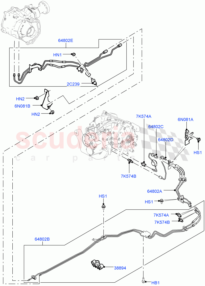 Active Driveline (Halewood (UK), Dynamic Driveline) ((V) TOKH999999) of Land Rover Land Rover Discovery Sport (2015+) [2.0 Turbo Petrol GTDI]