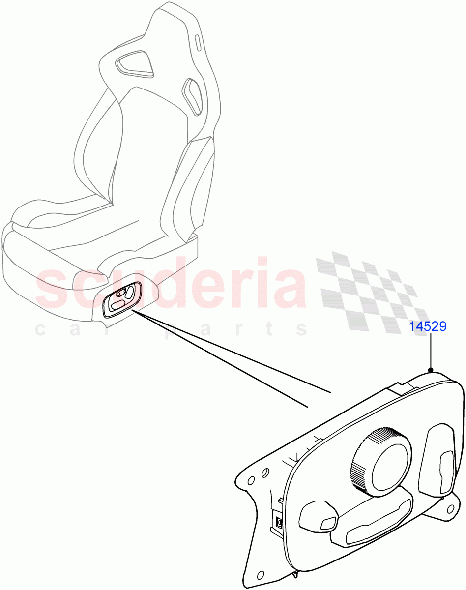 Switches (Seats) (Changsu (China)) ((V) FROMGG134738) of Land Rover Land Rover Range Rover Evoque (2012-2018) [2.0 Turbo Diesel]