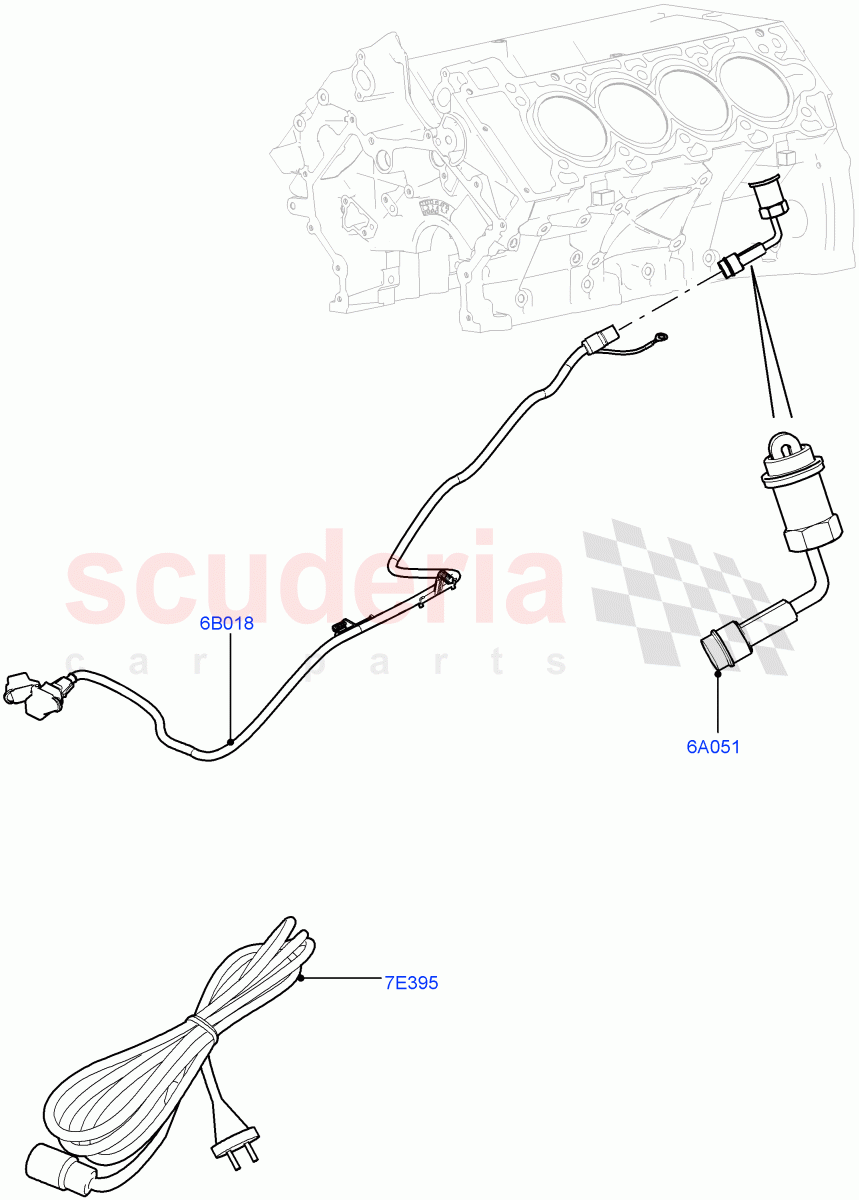 Engine Heater (5.0L OHC SGDI NA V8 Petrol - AJ133, Immersion Heater - 700W / 110V) of Land Rover Land Rover Range Rover (2012-2021) [5.0 OHC SGDI NA V8 Petrol]