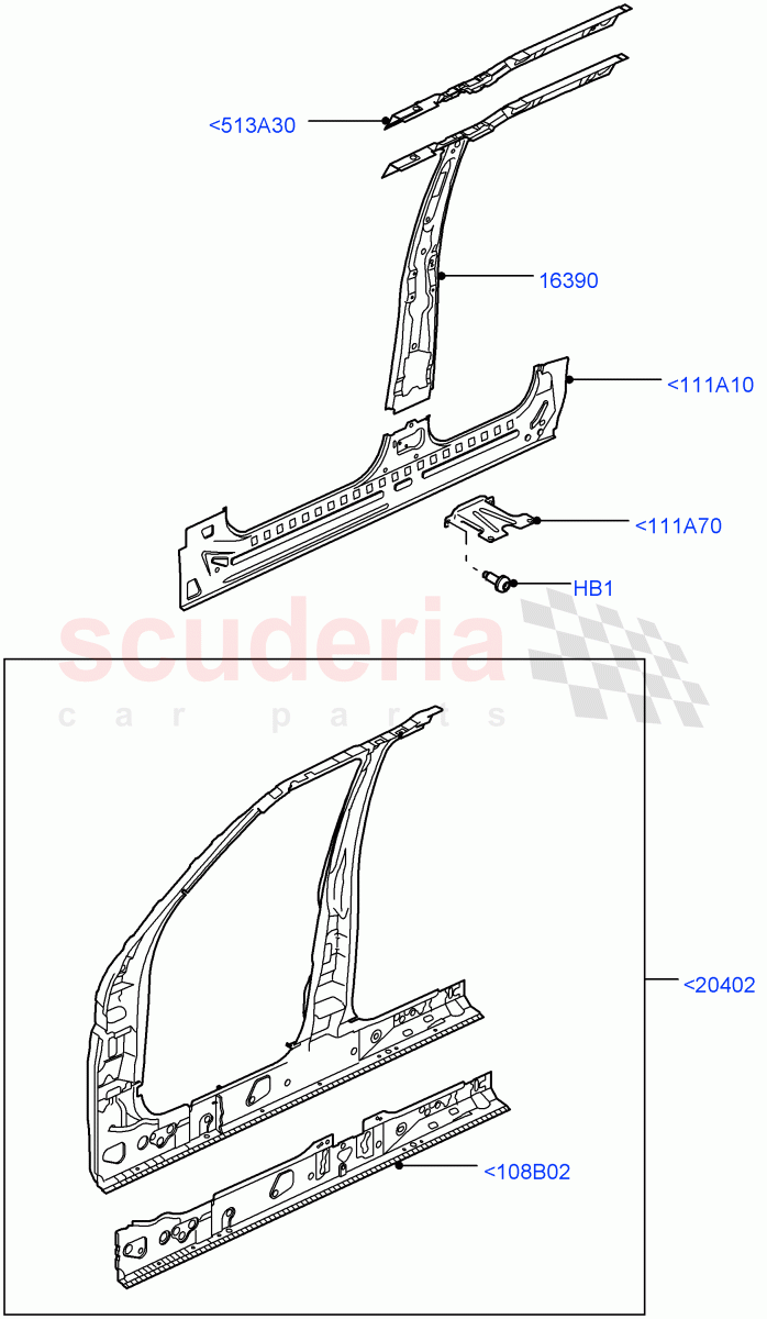 Side Panels - Inner (Front) ((V) FROMAA000001) of Land Rover Land Rover Discovery 4 (2010-2016) [5.0 OHC SGDI NA V8 Petrol]