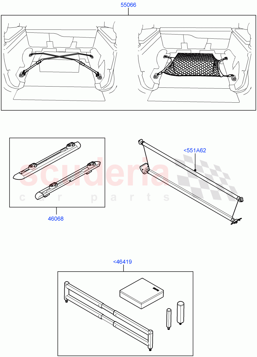 Accessory Stowage Kits (Accessory) ((V) FROMAA000001) of Land Rover Land Rover Range Rover Sport (2010-2013) [3.0 Diesel 24V DOHC TC]