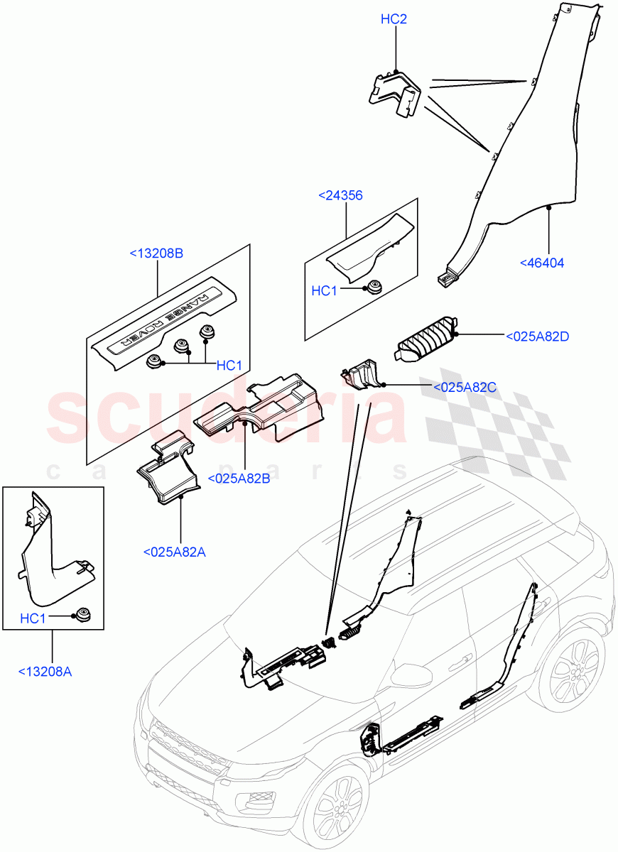 Side Trim (Sill) (5 Door, Halewood (UK)) of Land Rover Land Rover Range Rover Evoque (2012-2018) [2.0 Turbo Diesel]
