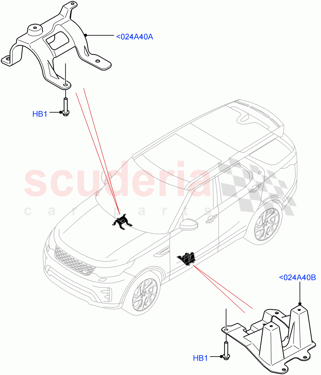 Floor Pan - Centre And Rear (Solihull Plant Build) (2.0L I4 DSL MID DOHC AJ200, 2.0L I4 DSL HIGH DOHC AJ200) ((V) FROMHA000001) of Land Rover Land Rover Discovery 5 (2017+) [2.0 Turbo Petrol AJ200P]