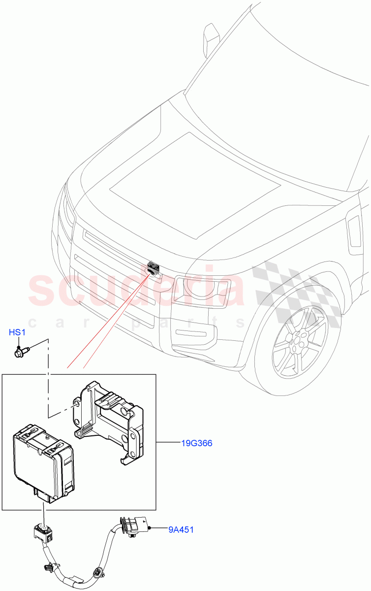 Speed Control (3.0L AJ20P6 Petrol High, Adv Emrg Brkng-CTYU+PED+CYC+JNC, With Speed Control) of Land Rover Land Rover Defender (2020+) [3.0 I6 Turbo Petrol AJ20P6]
