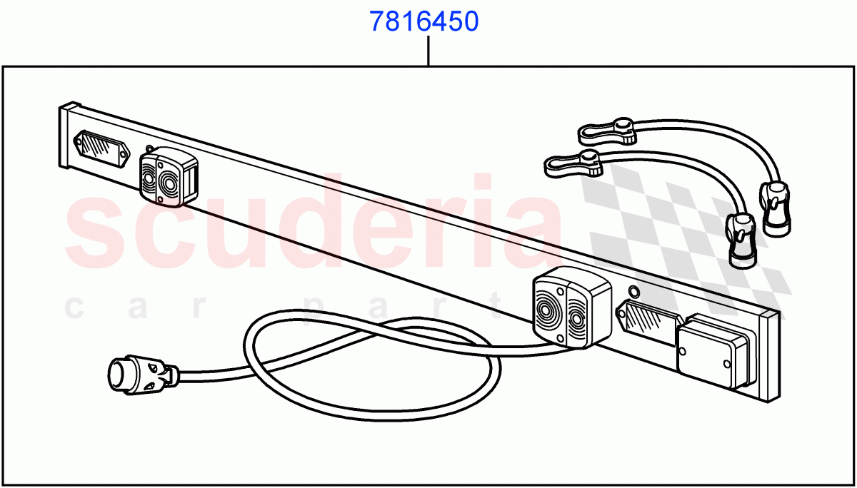 Towing Electrics (Lighting Board, Accessory) of Land Rover Land Rover Range Rover (2012-2021) [2.0 Turbo Petrol AJ200P]