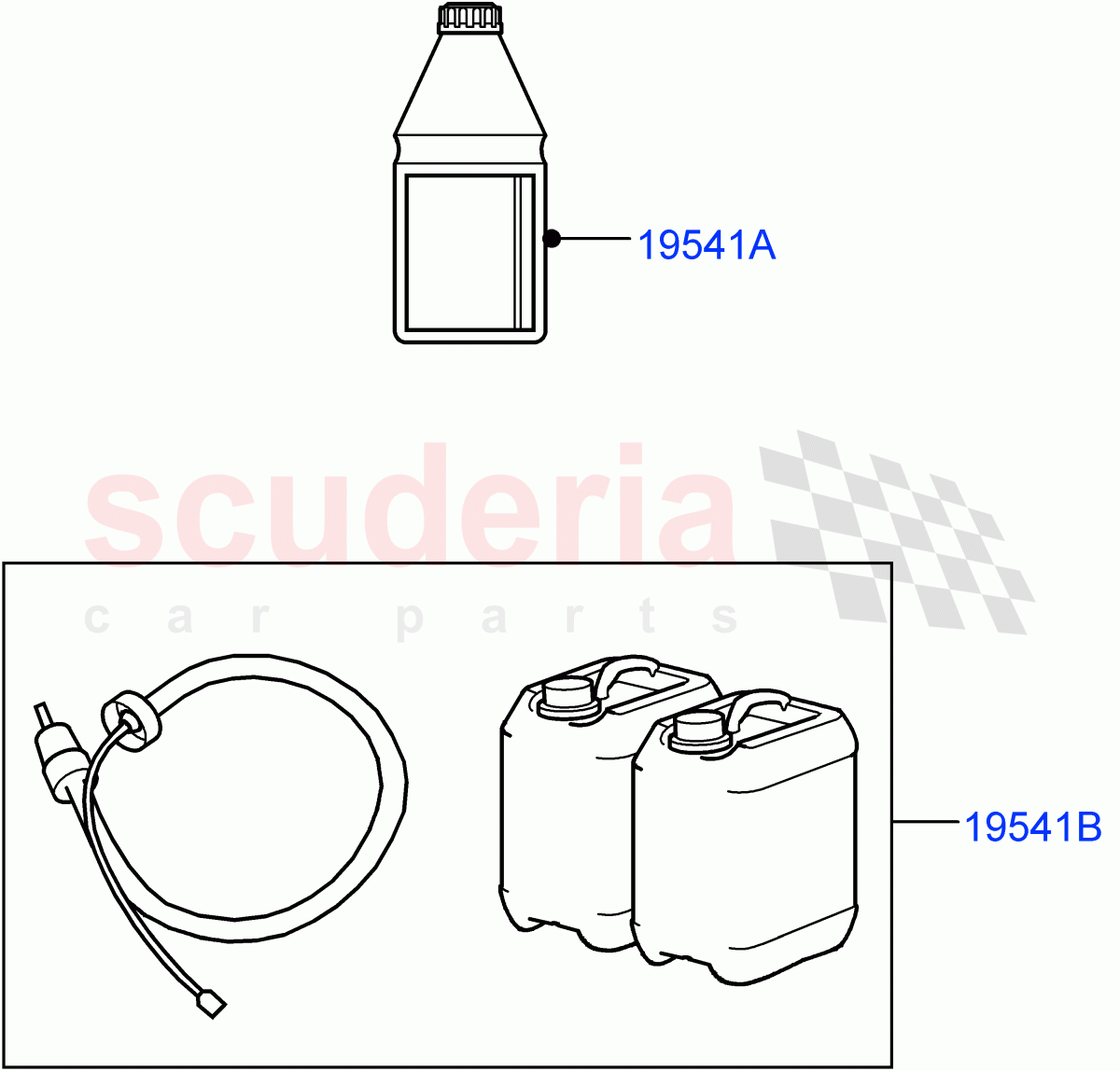 Other Fluids (Nitra Plant Build) (With Diesel Exh Fluid Emission Tank) ((V) FROMK2000001) of Land Rover Land Rover Discovery 5 (2017+) [3.0 I6 Turbo Petrol AJ20P6]