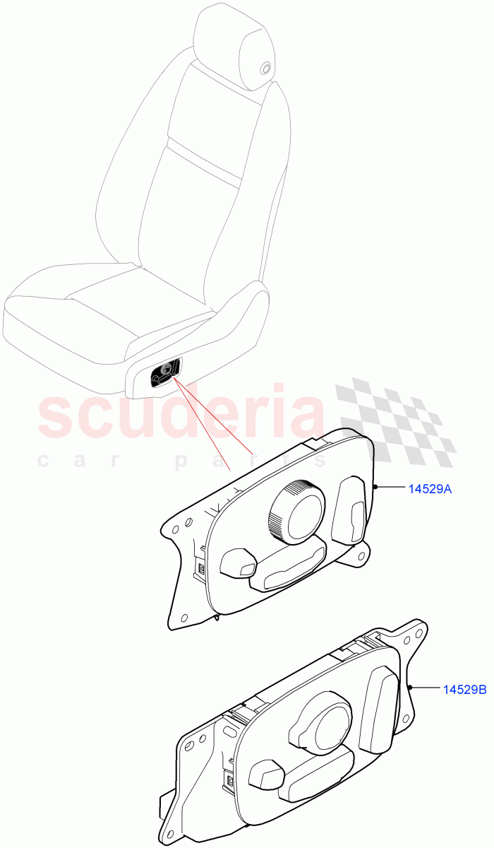 Switches (Seats) (Changsu (China)) of Land Rover Land Rover Range Rover Evoque (2019+) [2.0 Turbo Petrol AJ200P]