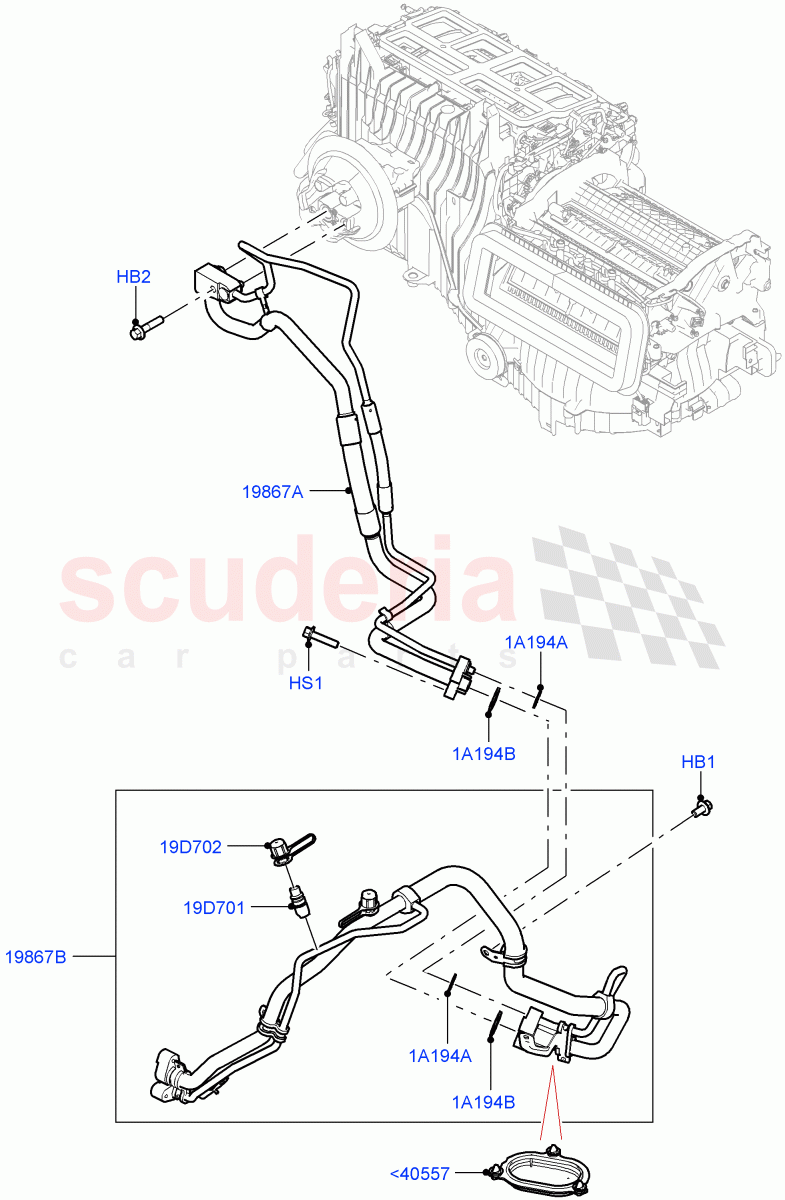 Air Conditioning Condensr/Compressr (3.0L AJ20P6 Petrol High, With Air Conditioning - Front/Rear, 3.0L AJ20D6 Diesel High, 4.4 V8 Turbo Petrol (NC10)) of Land Rover Land Rover Range Rover (2022+) [3.0 I6 Turbo Diesel AJ20D6]