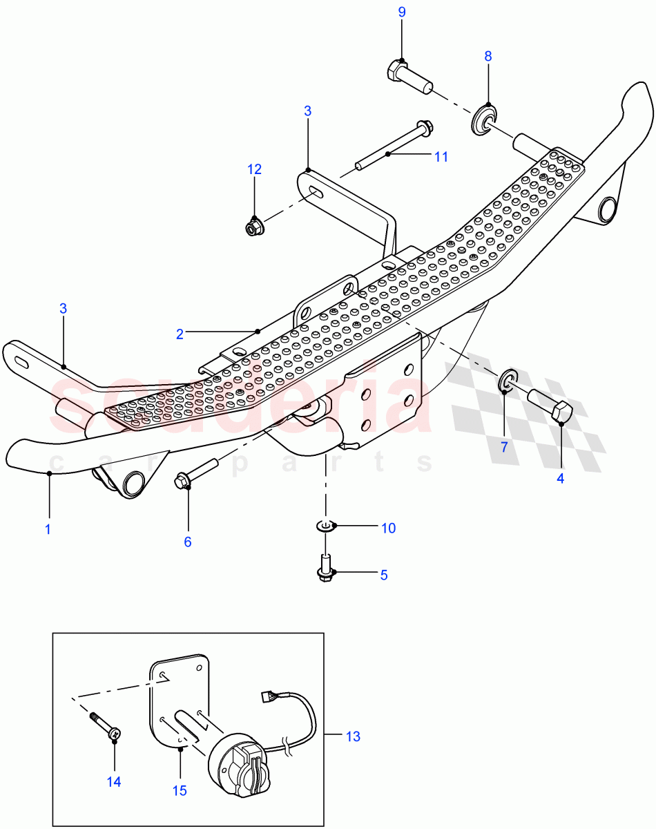 Rear Towing Step of Land Rover Land Rover Defender (2007-2016)
