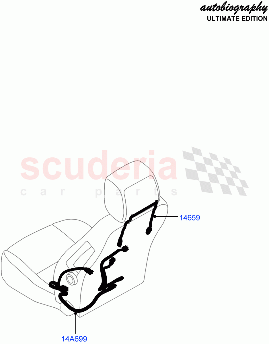 Wiring - Seats (Front Seats) (Autobiography Ultimate Edition) ((V) FROMBA344356) of Land Rover Land Rover Range Rover (2010-2012) [3.6 V8 32V DOHC EFI Diesel]
