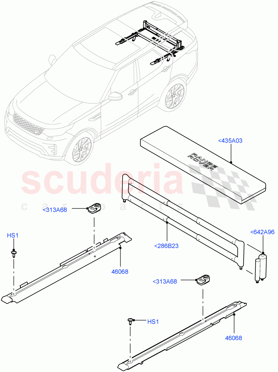 Load Compartment Trim (Nitra Plant Build, Floor) ((V) FROMK2000001) of Land Rover Land Rover Discovery 5 (2017+) [3.0 I6 Turbo Petrol AJ20P6]