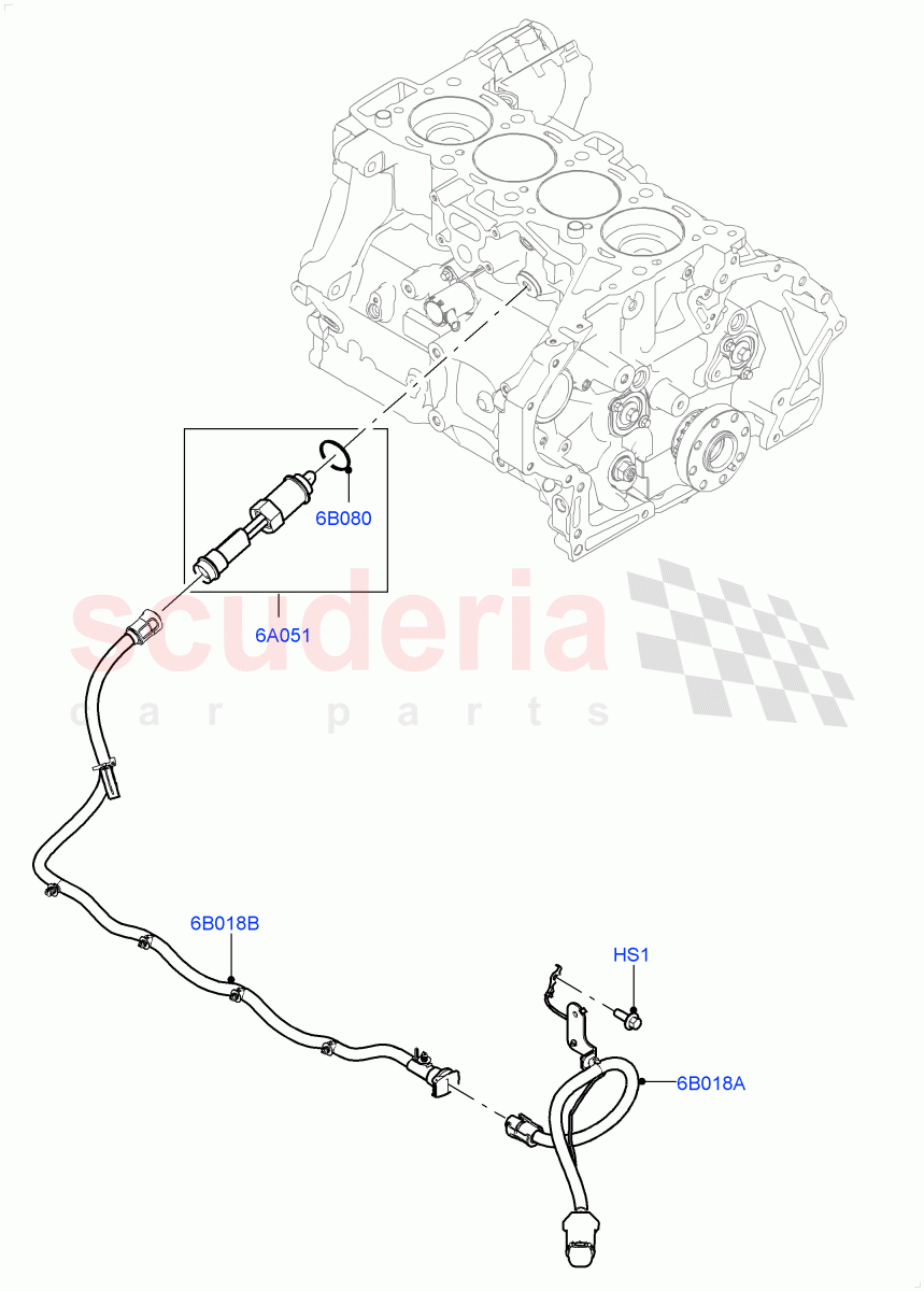 Engine Heater (2.0L AJ21D4 Diesel Mid, Halewood (UK), Immersion Heater - 700W / 110V, Immersion Heater-700W/220V) ((V) FROMMH000001) of Land Rover Land Rover Range Rover Evoque (2019+) [2.0 Turbo Diesel AJ21D4]
