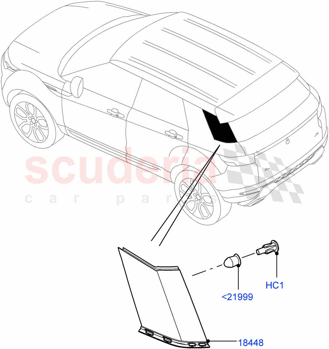 Luggage Compartment Door (Finishers) (Itatiaia (Brazil)) ((V) FROMGT000001) of Land Rover Land Rover Range Rover Evoque (2012-2018) [2.0 Turbo Diesel]