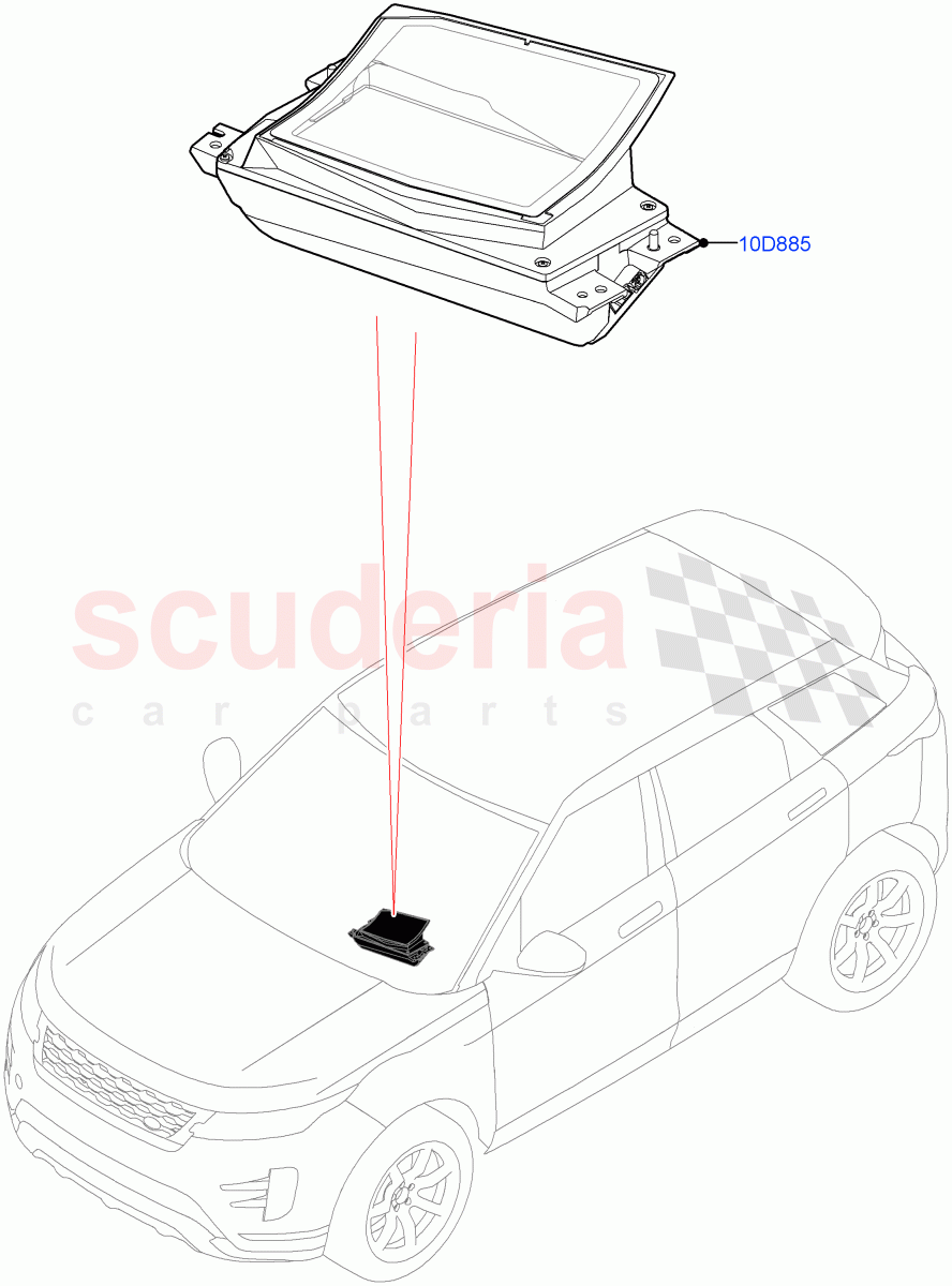 Head Up Display Module (Changsu (China), Head Up Display) of Land Rover Land Rover Range Rover Evoque (2019+) [2.0 Turbo Diesel]