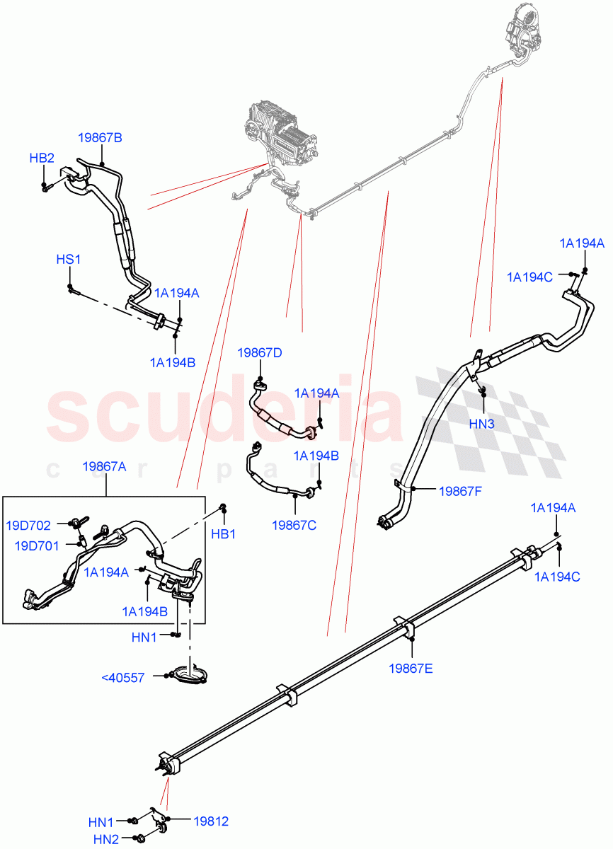 Air Conditioning Condensr/Compressr (3.0L AJ20D6 Diesel High, Premium Air Conditioning-Front/Rear, 3.0L AJ20P6 Petrol High, 4.4 V8 Turbo Petrol (NC10)) of Land Rover Land Rover Range Rover (2022+) [4.4 V8 Turbo Petrol NC10]