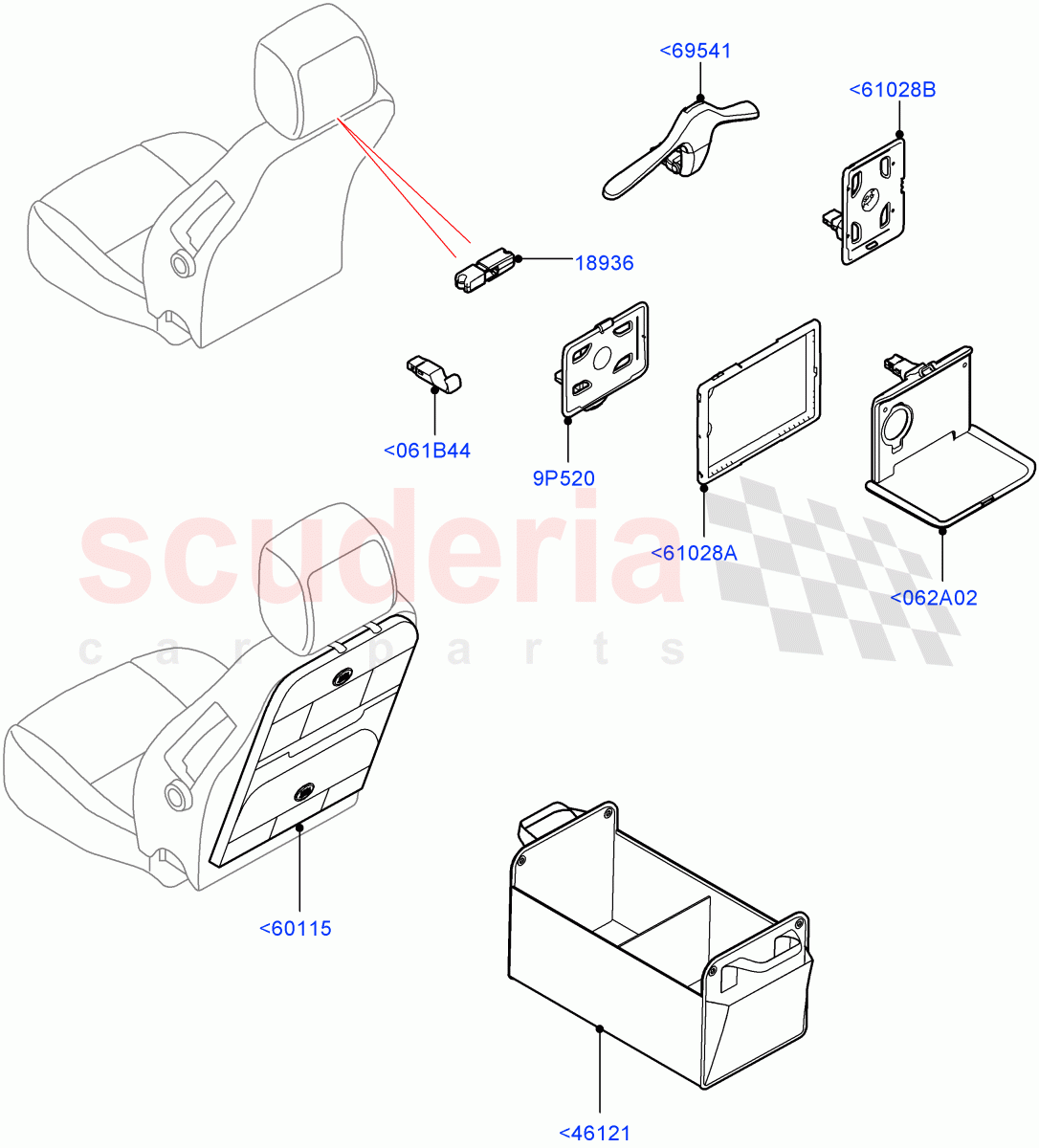 Storage of Land Rover Land Rover Range Rover (2022+) [3.0 I6 Turbo Diesel AJ20D6]