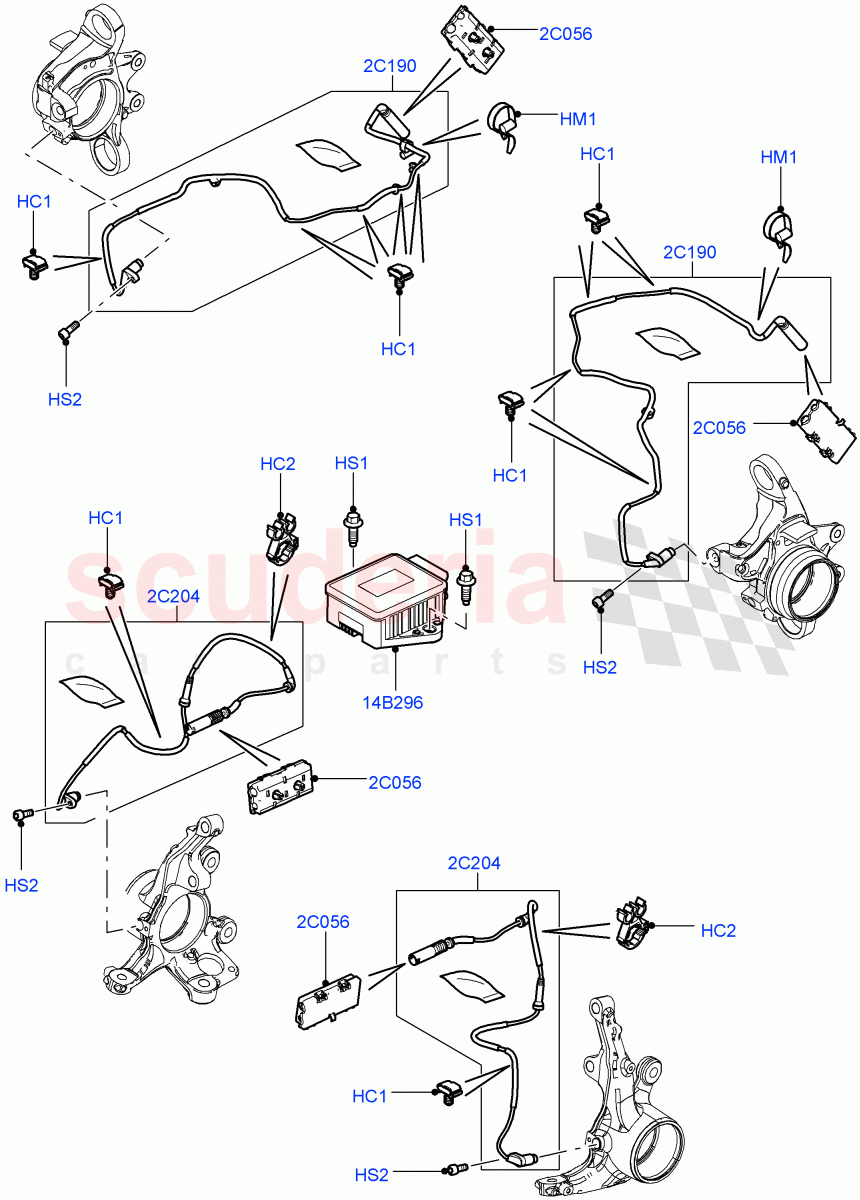 Anti-Lock Braking System (ABS/Speed Sensor) ((V) FROMAA000001) of Land Rover Land Rover Range Rover (2010-2012) [5.0 OHC SGDI SC V8 Petrol]